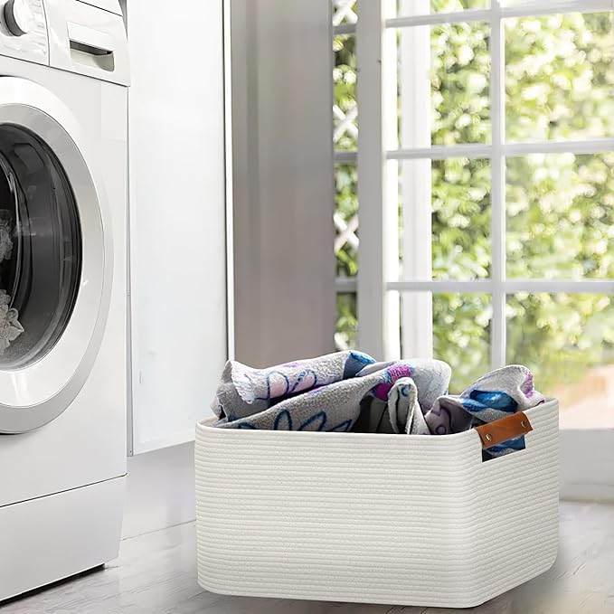 Large Collapsible Laundry Basket, Clothes Hamper - Image 4