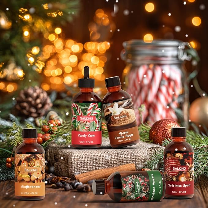 SALKING Christmas Wreath Fragrance Oil, 120ml Premium Essential Oils - Image 7