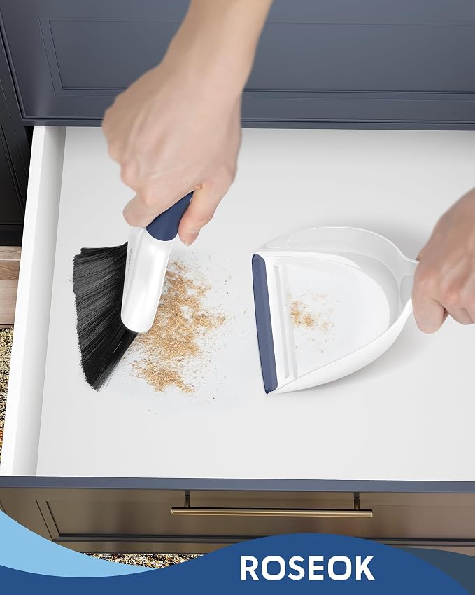 Mini Broom and Dustpan Set for Cleaning, Compact Desktop Dustpan - Image 7