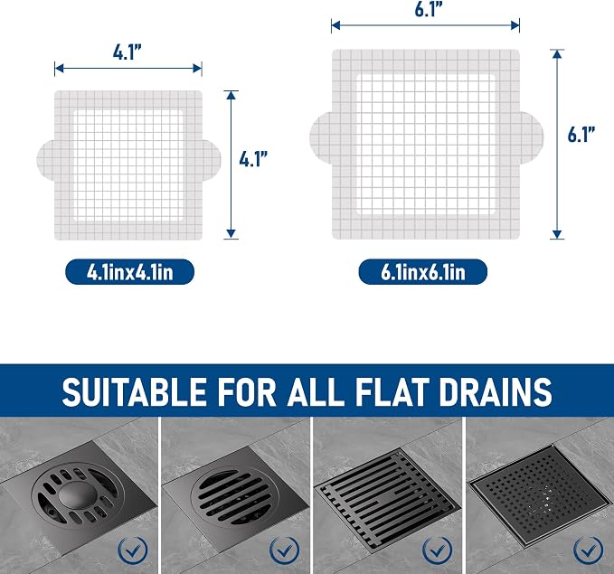 Disposable Hair Catcher Shower Drain Mesh Stickers, Hair Catchers - Image 6