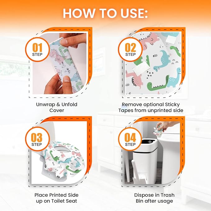 20 Extra Large Toilet Seat Covers Disposable - Image 6
