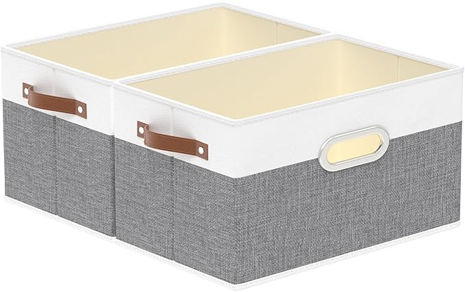 Yawinhe Fabric Storage Baskets, Foldable Closet Organizer by Yawinhe