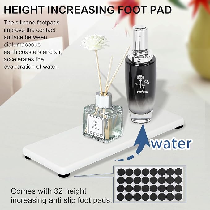 3PCS Stone Drying Tray, Water Absorbing Stone Tray - Image 2