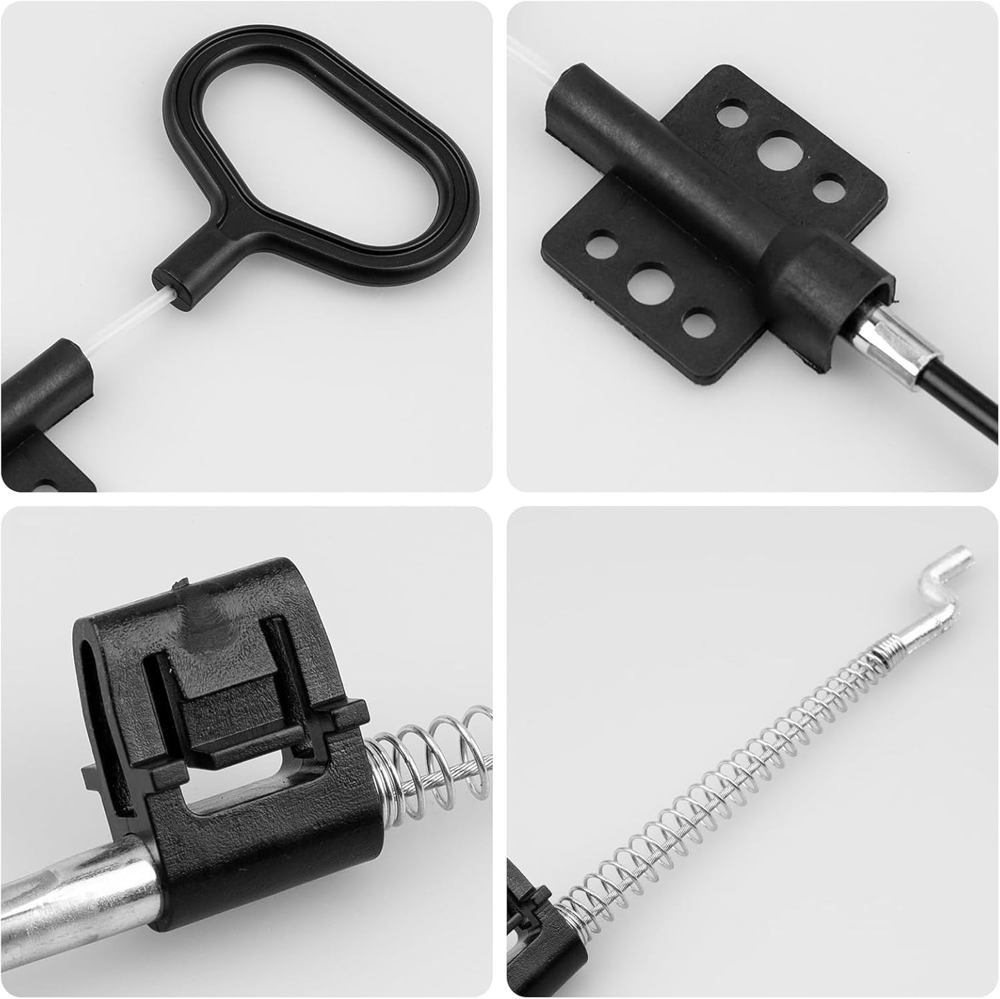 Sofa Recliner Cables, 2PCS Release Cables Replacement D Ring Pull Handle, Recliner Replacement Parts Hook Exposed Length 4.75 Inch, Total Length 36.5 Inch