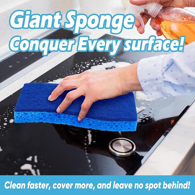 AIDEA XL Scrub Sponges Non-Scratch 6Count, Extra Large Sponges Kitchen - Image 5