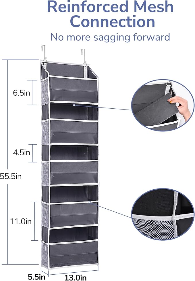 ULG 1 Pack Compact Size Over Door Organizer Slim Door Storage - Image 8