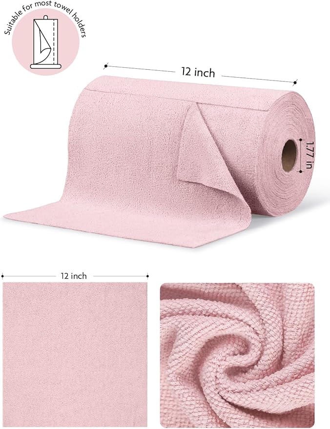 Fantasticlean Microfiber Cleaning Cloth Roll -75 Pack, Tear Away Microfiber - Image 7