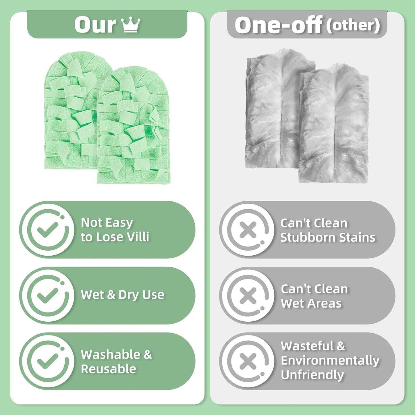 12 PCS Fleece Reusable Duster Refills Compatible with Swiffer Handle, Washable Heavy Duty Duster Pads for Fan, Window, Furniture, Car, 360 Cleaning Cloths Include 1 Handle, Morandi Colors