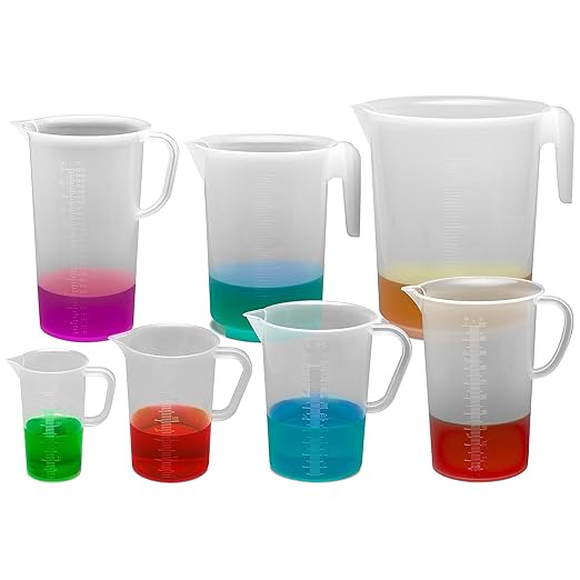 SP Bel-Art Tall Form 500ml Polypropylene Graduated Pitcher, Chemical-Resistant - Image 2