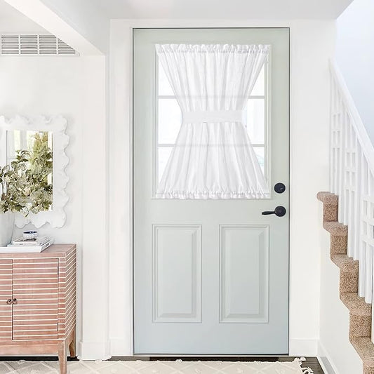 NICETOWN Front Sheer Door Sheer Curtain, Privacy Semitransparent Voile French by NICETOWN