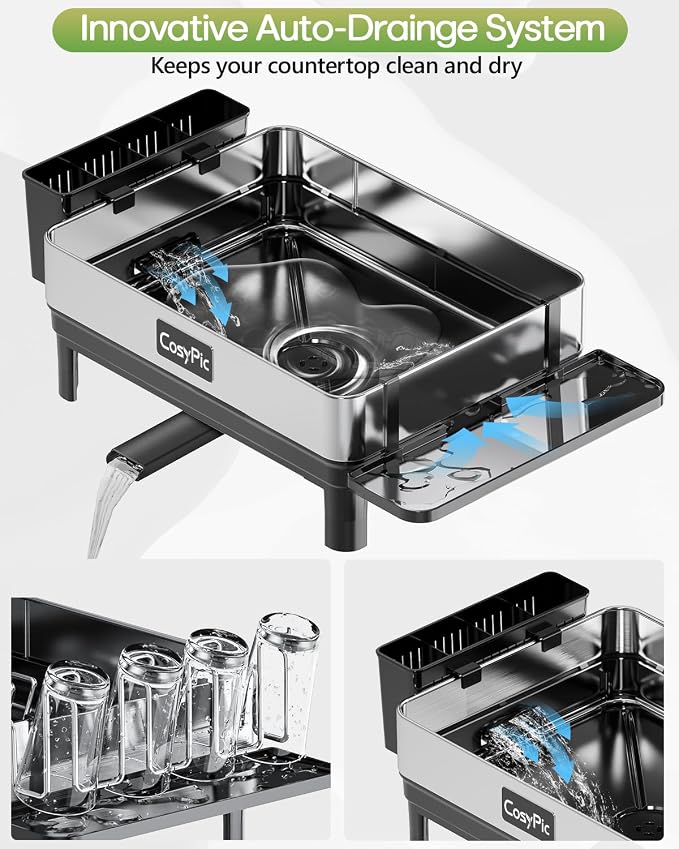 Dish Racks, Thicker Premium 304 Stainless Steel Dish Drying Rack - Image 4
