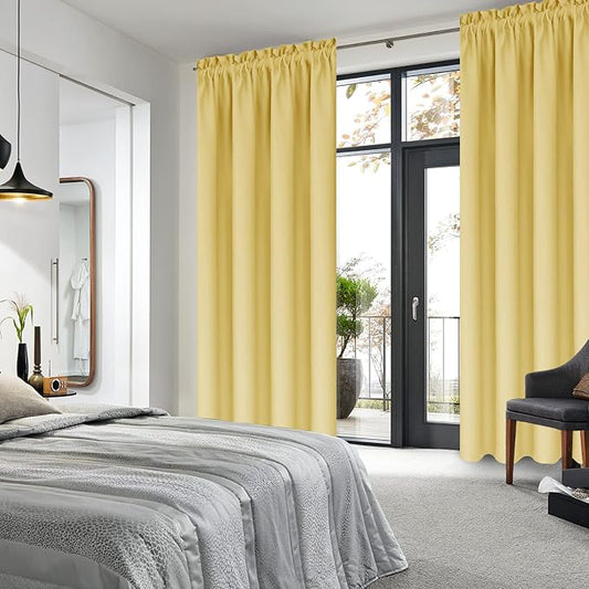 DWCN Blackout Curtains for Bedroom – Rod Pocket Thermal Insulated Noise - Image 2