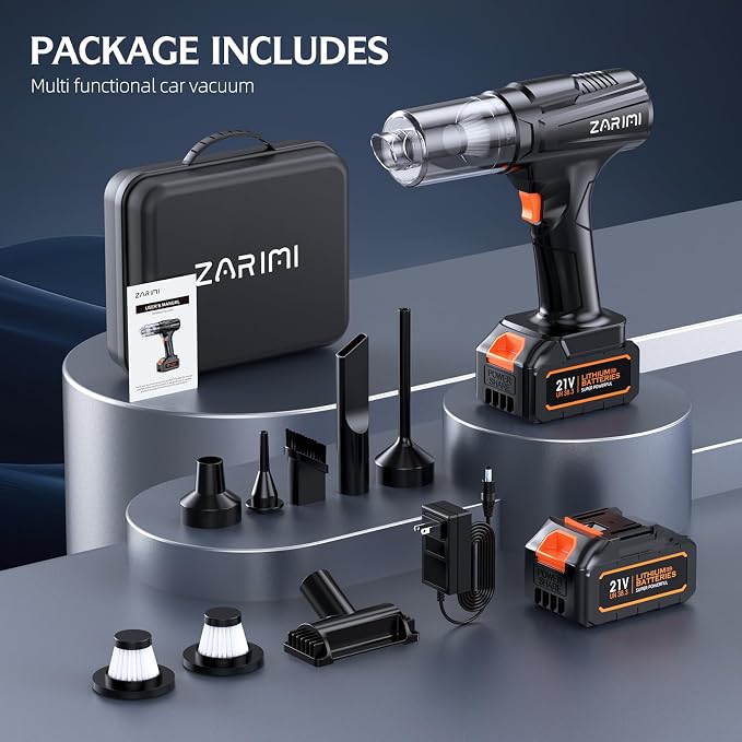 Cordless Handheld Car Vacuum Cleaner, 000Pa High-Power Rechargeable Dust Buster - Image 8