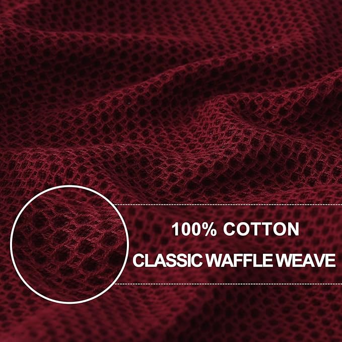 Homaxy 100% Cotton Waffle Weave Kitchen Dish Towels, Ultra Soft Absorbent Quick - Image 2