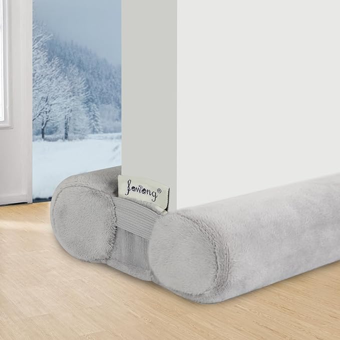 fowong Door Draft Stopper Double Side Adjustable Seal Bottom of Doors 30" to by fowong