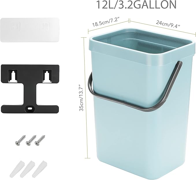 stonespace Compost Bin Kitchen, Under Sink Compost Bin Indoor Sealed, 3.2 - Image 7