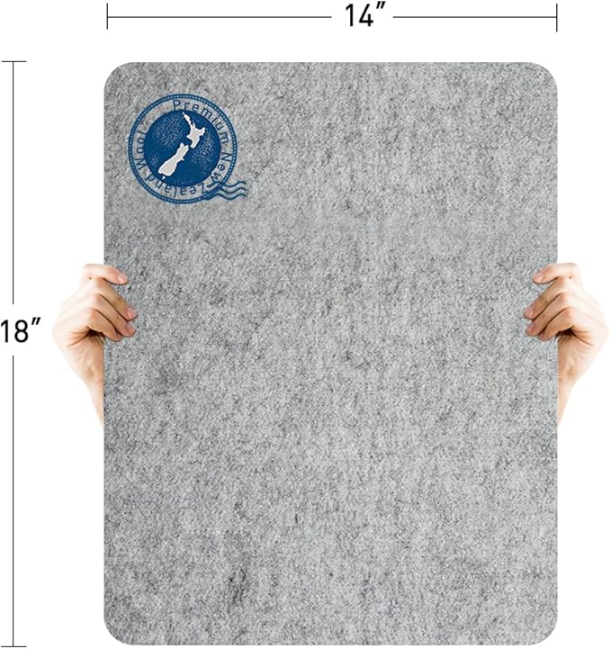 ZOMONETI 18" x 14" Wool Pressing Mat 100% New Zealand Felted Wool Ironing Mat - Image 2