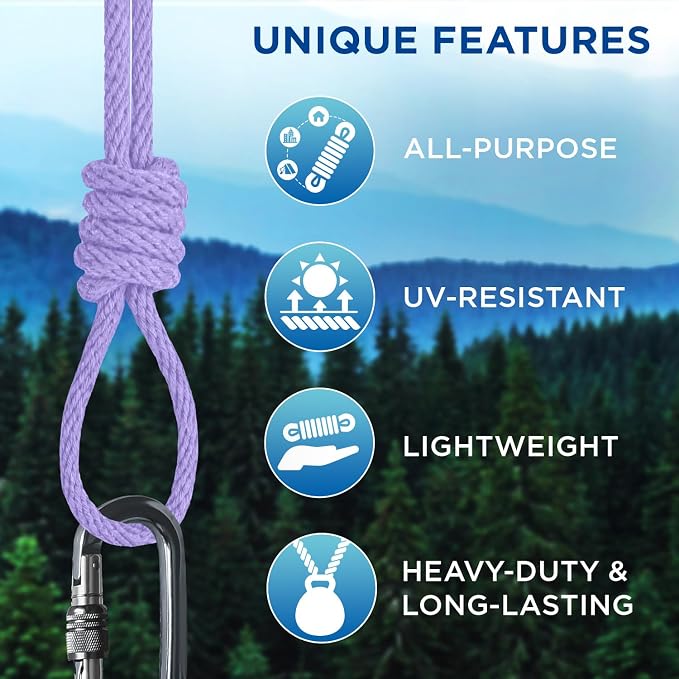 TECEUM Cotton Rope 3/16” – 100 FT – Strong All-Purpose Braided Rope – Natural - Image 4