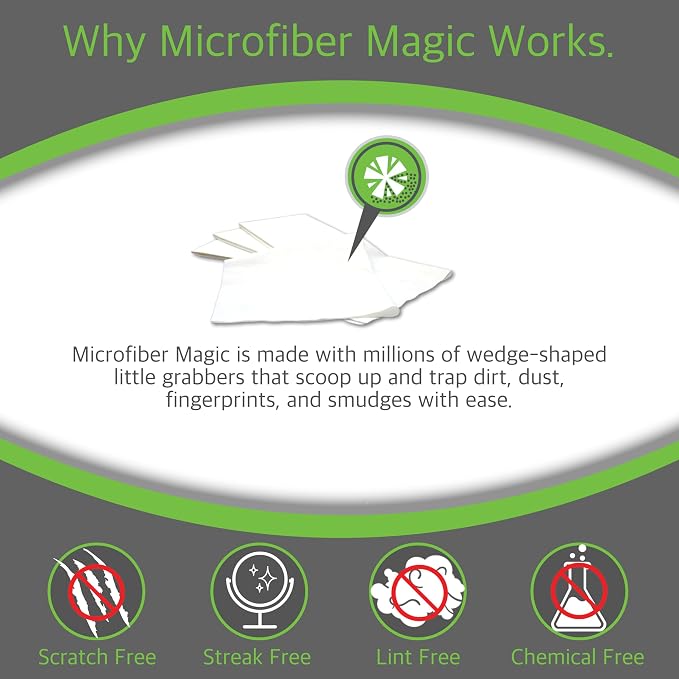Microfiber Magic Streak Free Cleaning Cloth 10 Pack Clean Any Surface - Image 7