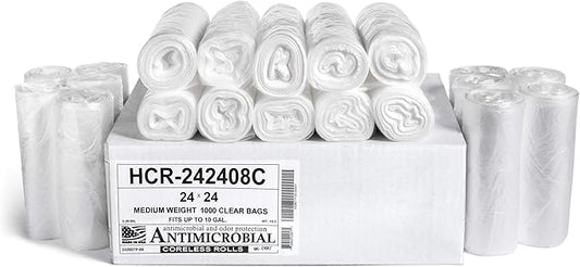 Aluf Plastics High Density Trash Bags, 10 Gallon, 8 Micron, by AlufPlastics