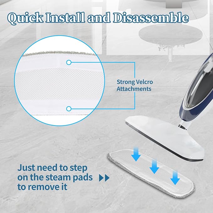 5 Pack Steam Mop Replacement Pads, Steam Mop Pads Compatible - Image 3