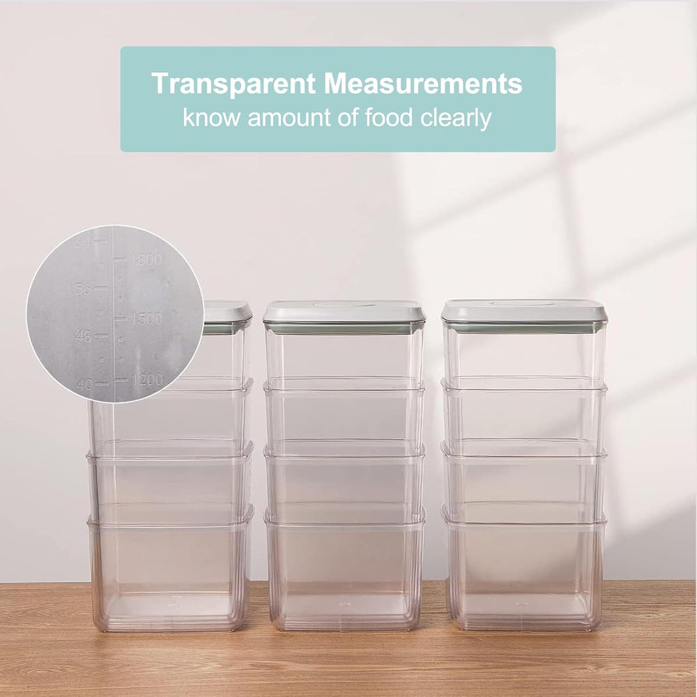 Pop Airtight Food Storage Containers with Lids for Kitchen Pantry Organizing ...