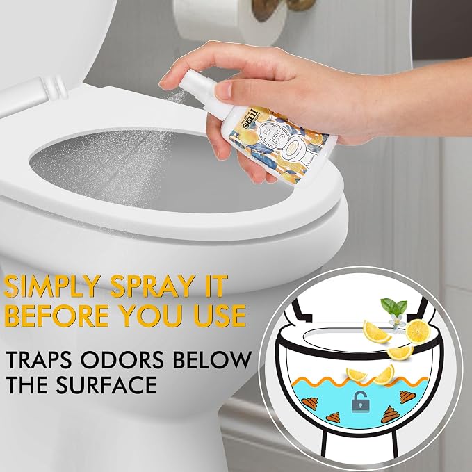 Toilet Spray for Poop, Fresh Citrus, Bathroom Spray Odor Eliminator, 2Fl Oz 2 - Image 3