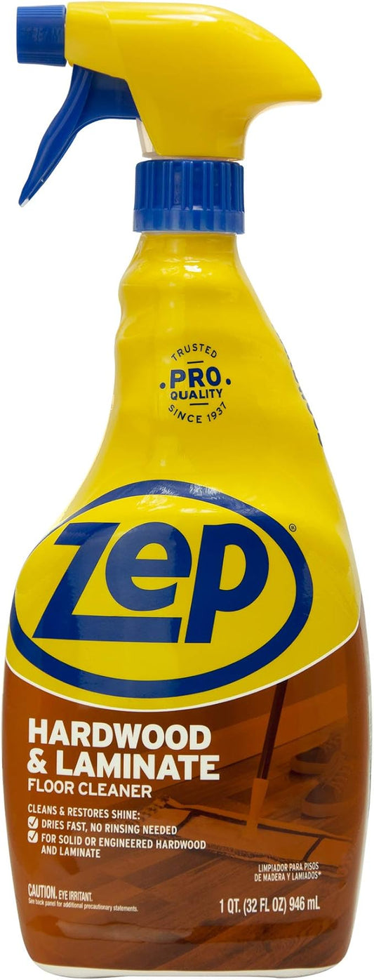 Zep Hardwood and Laminate Floor Cleaner - 32 Oz - ZUHLF324 - Cleans Spots - Image 2