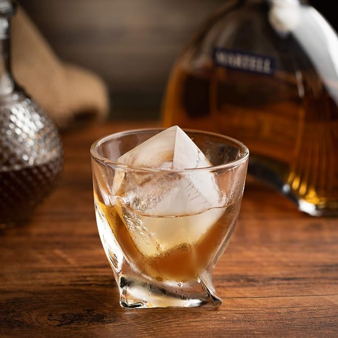 Mossime Large Ice Cube Molds: Square Whiskey Silicone Ice Cube Trays - Image 6
