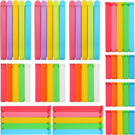 60 PCS Colorful Chip Clips by ANPHSIN