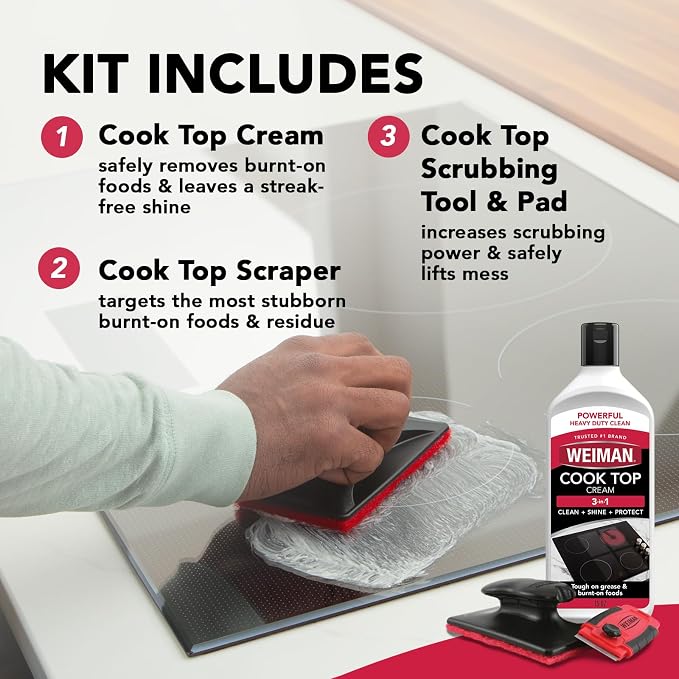 Weiman Cooktop and Stove Top Cleaner Kit - Image 3