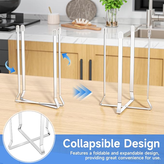 Water Bottle Drying Rack, Collapsible Bottle Rack Dryer, Stainless Steel Baby - Image 6