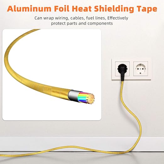 Zonon 2 Rolls Aluminum Foil Tape Heat Shield Tape Barrier Adhesive Reflective - Image 7