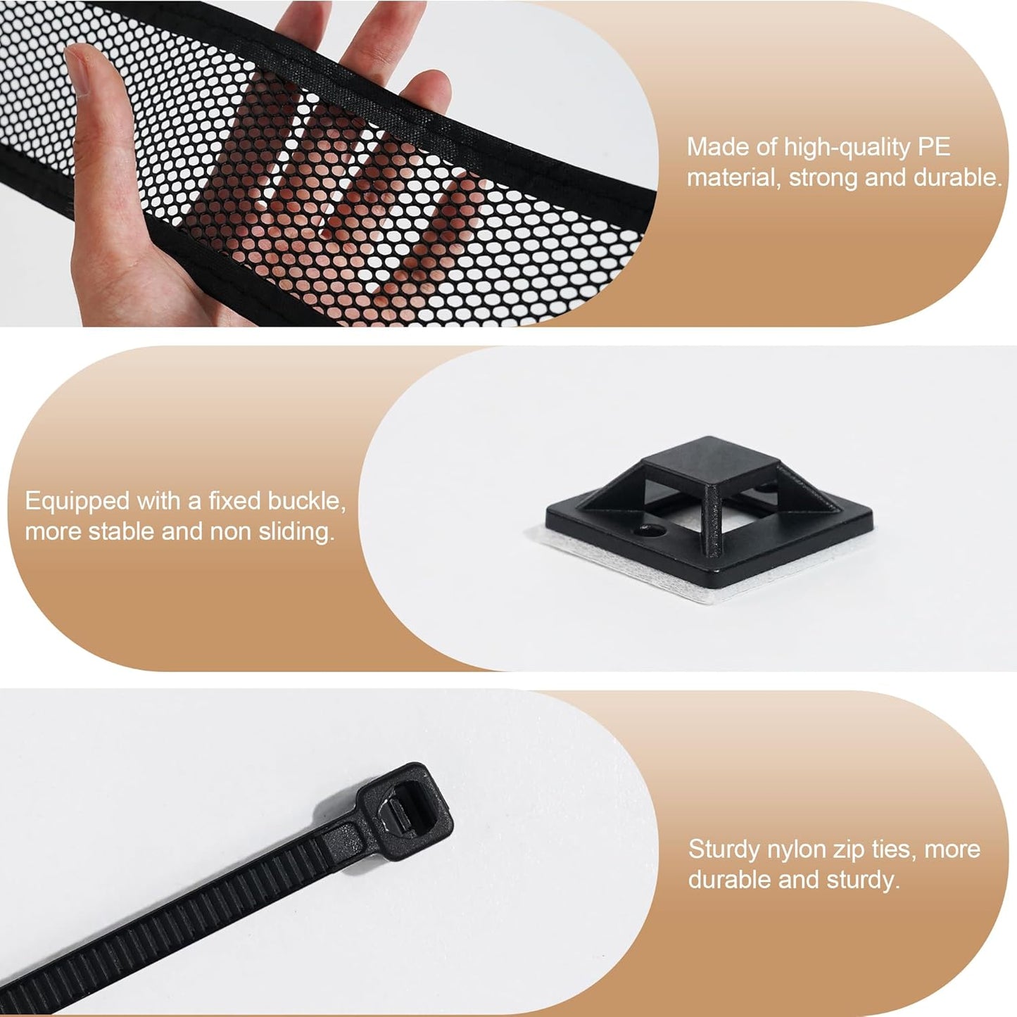 Under Couch Blocker for Toy, sunoyar Under Bed Blocker for Pets Adjustable, Toy Stoppers for Under Furniture & Sofa Plastic Mesh with Zip Ties Gap Guard Stops Lost Toys (L394 x H3)
