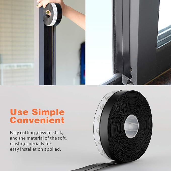 26 Feet Silicone Seal Strip, Weather Stripping Seal Tape - Image 6
