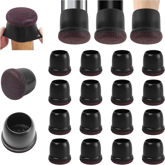Ezprotekt 24 Pcs Round Silicone Chair Leg Floor Protectors by VisittheEzprotekt
