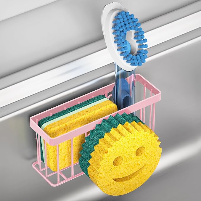 Sponge Holder Smiley Face, Sink Caddy, Sink Organizer by MURLONG