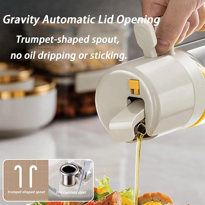 2 in 1 Glass Oil Sprayer and Dispenser - Image 4
