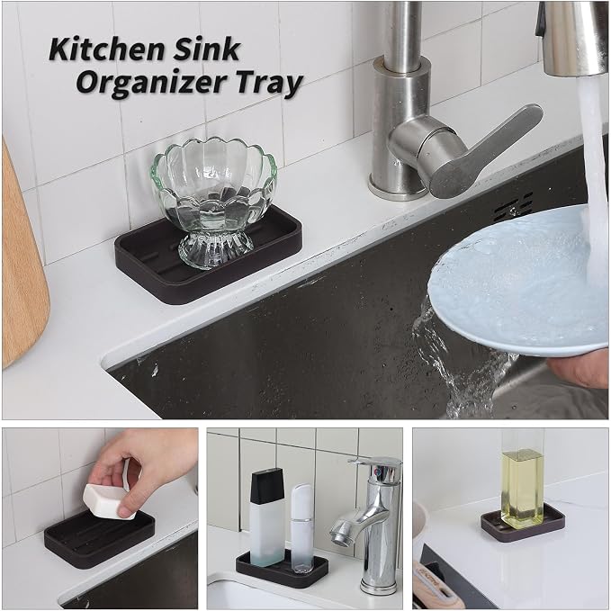 Silicone Kitchen Sink Organizer Tray - Image 4