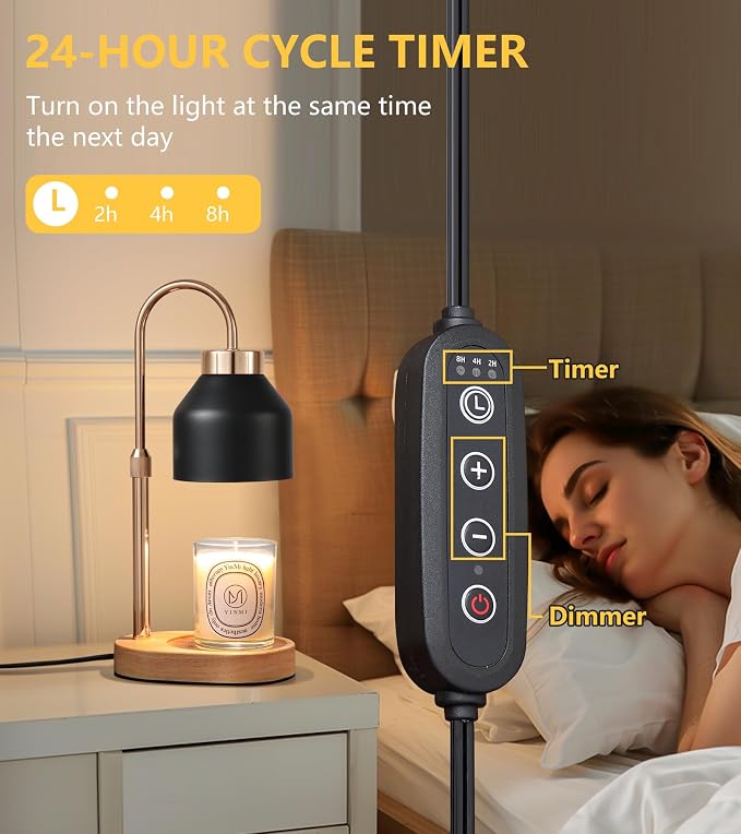 Candle Warmer Lamp with Dimmer and Timer, Home Decor Lamp - Image 6