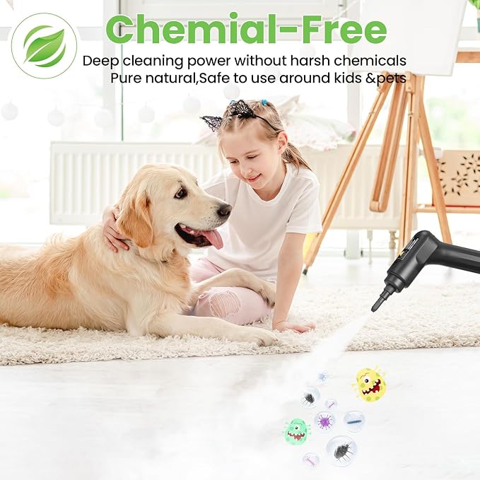 Handheld Steam Cleaner for Home, 2500W High Pressure Steam Cleaner for Car - Image 8