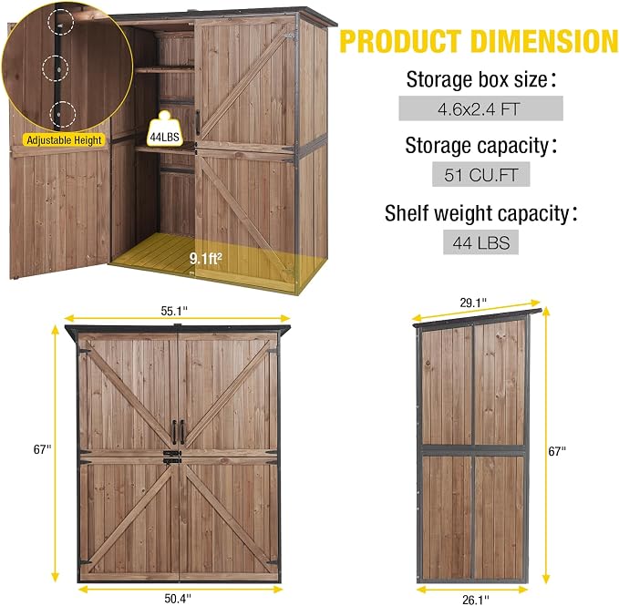 Aivituvin Outdoor Storage Shed Upgraded - Image 6