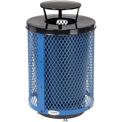 Global Industrial Outdoor Diamond Steel Trash Can by GlobalIndustrial