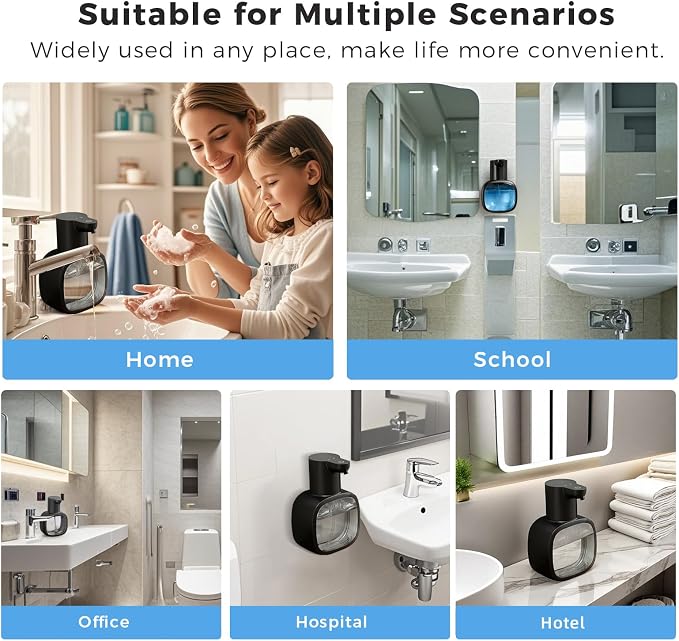 Automatic Liquid Soap Dispenser, 17oz/500ml Touchless Rechargeable - Image 9
