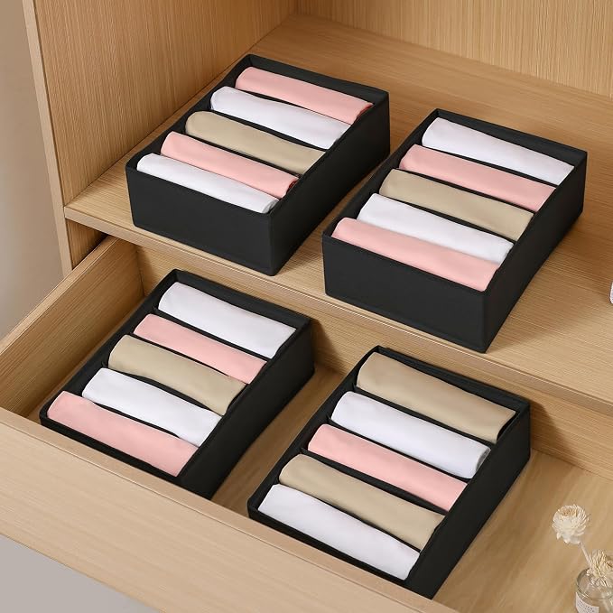 4 Packs T-shirt Drawer Organizers - Image 3