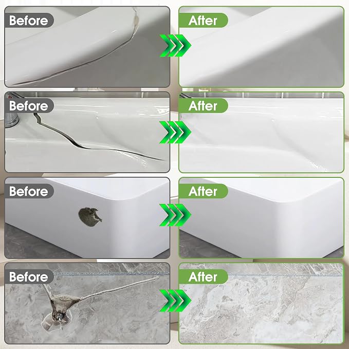 Fiberglass Tub Repair Kit, Porcelain Sink and Bathtub Repair Kit - Image 6