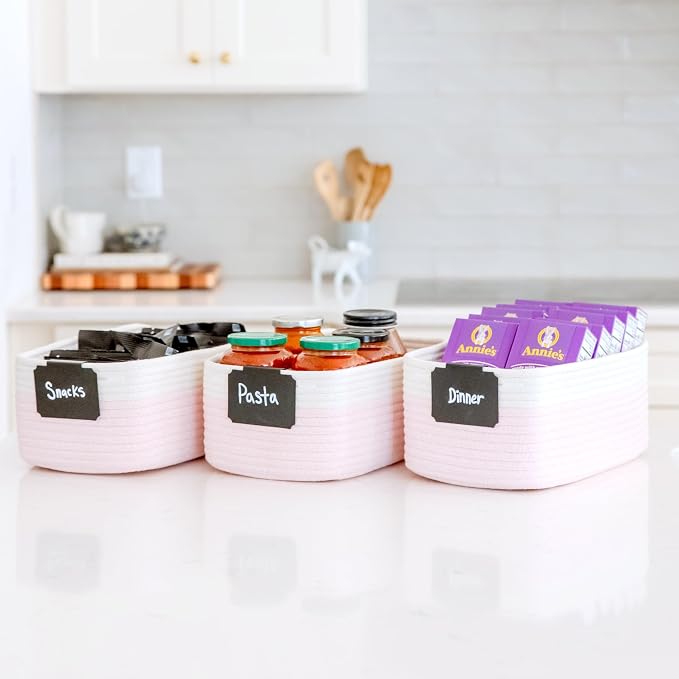 NaturalCozy 13.5”x8.5”x5.5” Rectangle Storage Baskets - Image 7