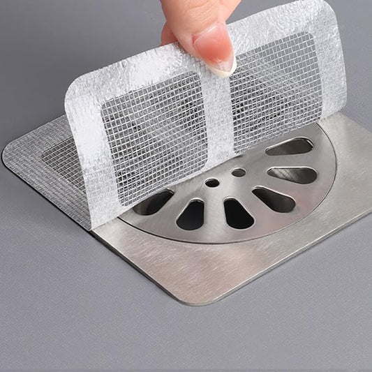 60PCS Disposable Shower Drain Cover Hair Catcher Shower Drain Mesh Stickers by Unknown