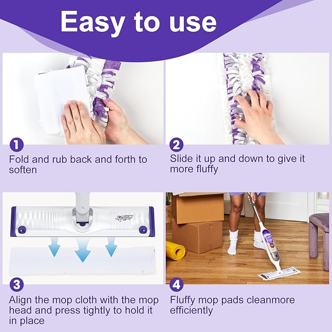 Power Mop Pads Compatible with PowerMop, Disposable Mopping Pad Refills - Image 5