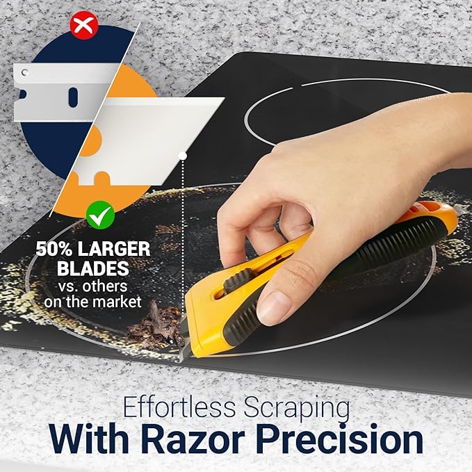 Razor Blade Scraper Tool With 15 Extra Blades - Image 2